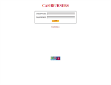 Tablet Screenshot of cashburners.com